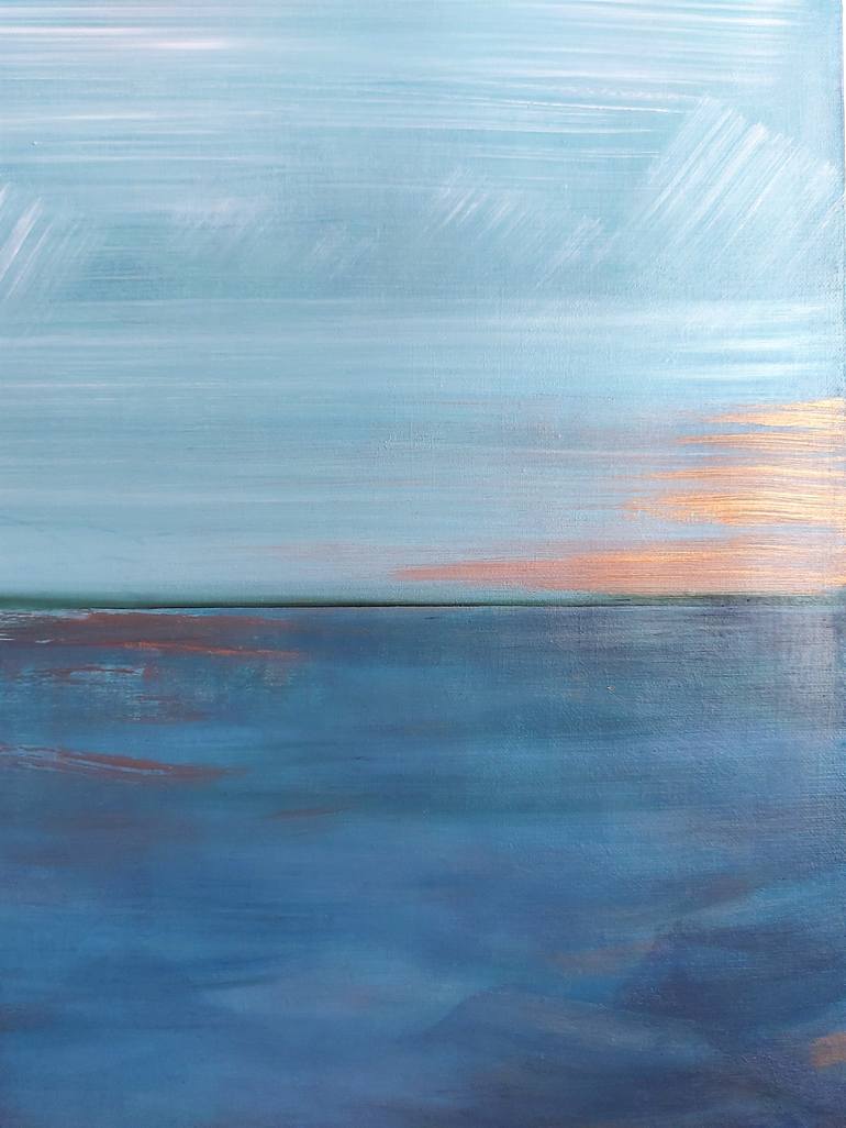 Original Abstract Seascape Painting by Victoria Novichkova