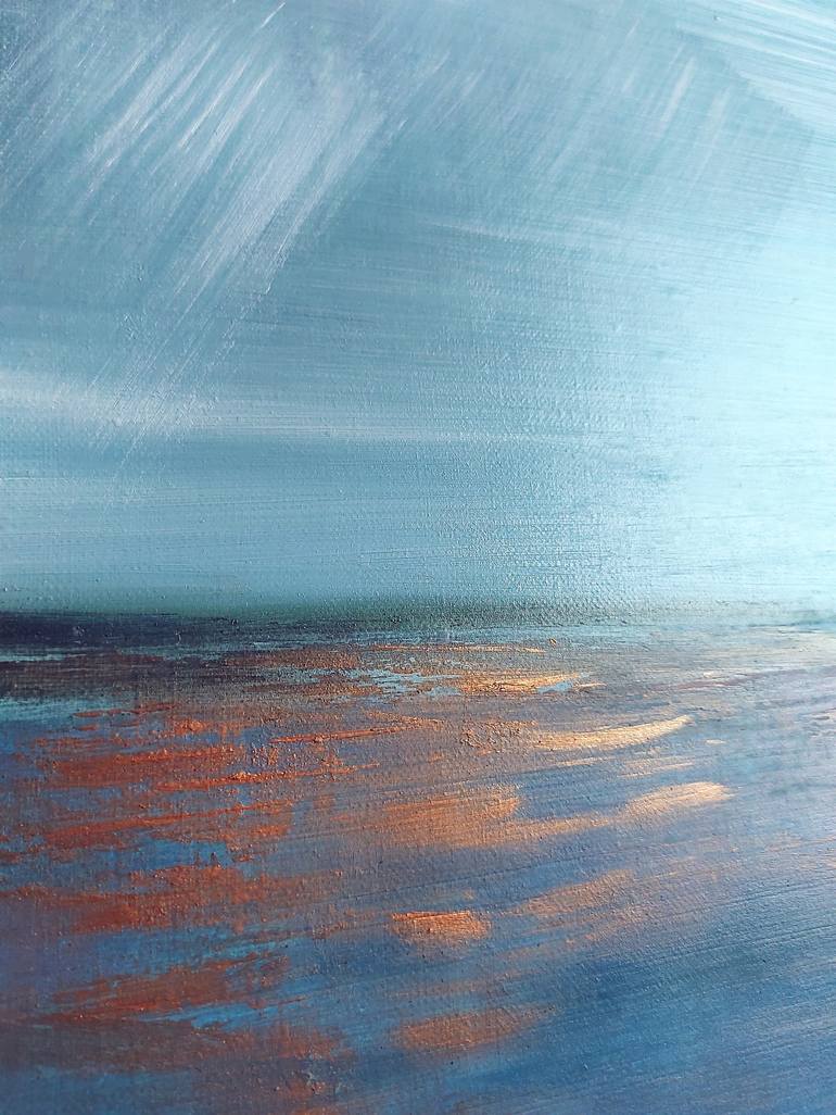 Original Abstract Seascape Painting by Victoria Novichkova