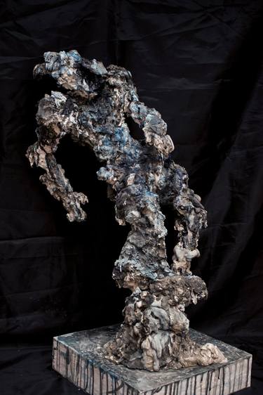 Original Abstract Expressionism Abstract Sculpture by Alejandro Lopez