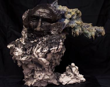 Original Abstract Expressionism Abstract Sculpture by Alejandro Lopez