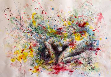 Original Abstract Body Drawings by Alejandro Lopez