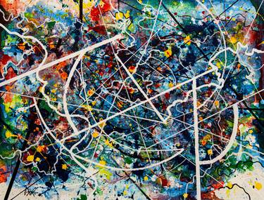 Original Abstract Expressionism Abstract Paintings by Alejandro Lopez