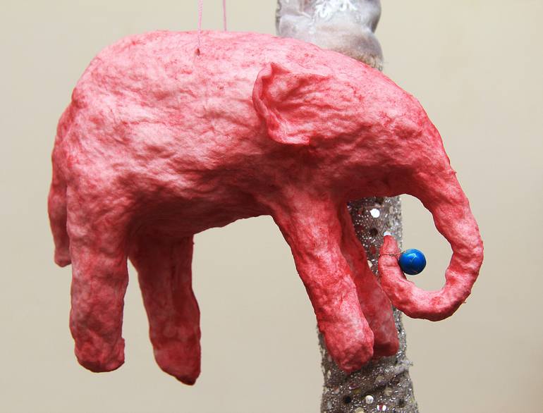 Original Folk Animal Sculpture by Margarita Vul