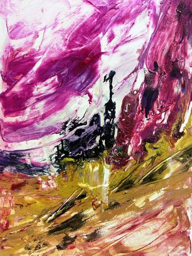 Original Abstract Expressionism Landscape Paintings by Gabriele Hohne