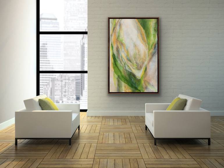 Original Fine Art Abstract Painting by JEN CROWE