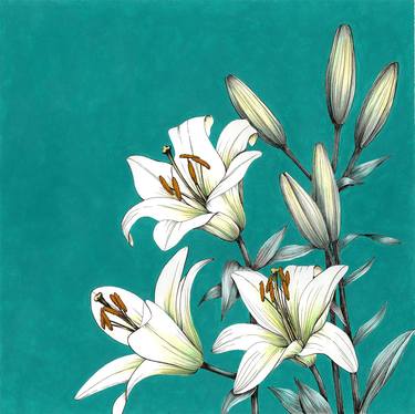 White lilies thumb