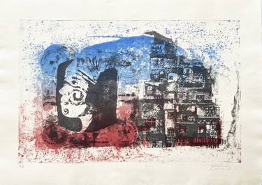 Original Expressionism People Printmaking by Natasha Granata