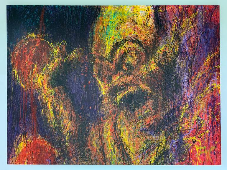 Original Abstract Expressionism Abstract Painting by John Cheung