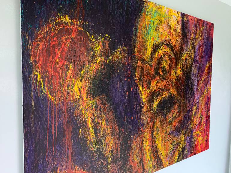 Original Abstract Expressionism Abstract Painting by John Cheung
