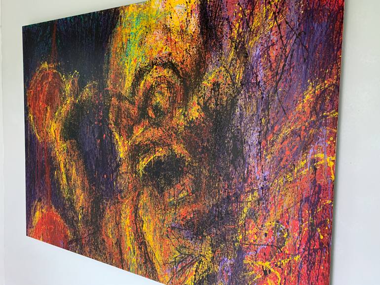 Original Abstract Expressionism Abstract Painting by John Cheung