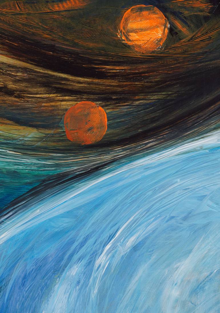 Original Abstract Expressionism Abstract Painting by Ciprian-Florin Stancu