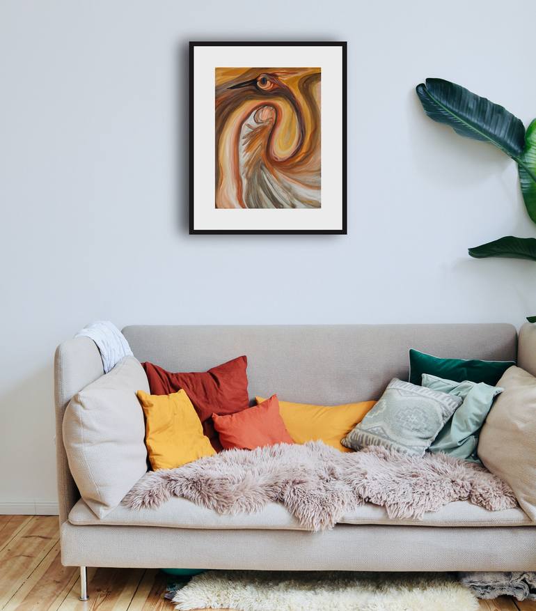 Original Expressionism Animal Painting by Ciprian-Florin Stancu