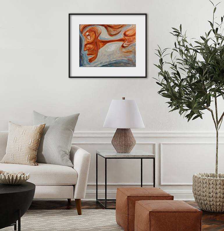 Original Expressionism People Painting by Ciprian-Florin Stancu