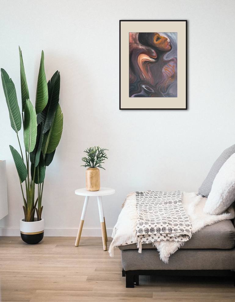 Original Expressionism People Painting by Ciprian-Florin Stancu