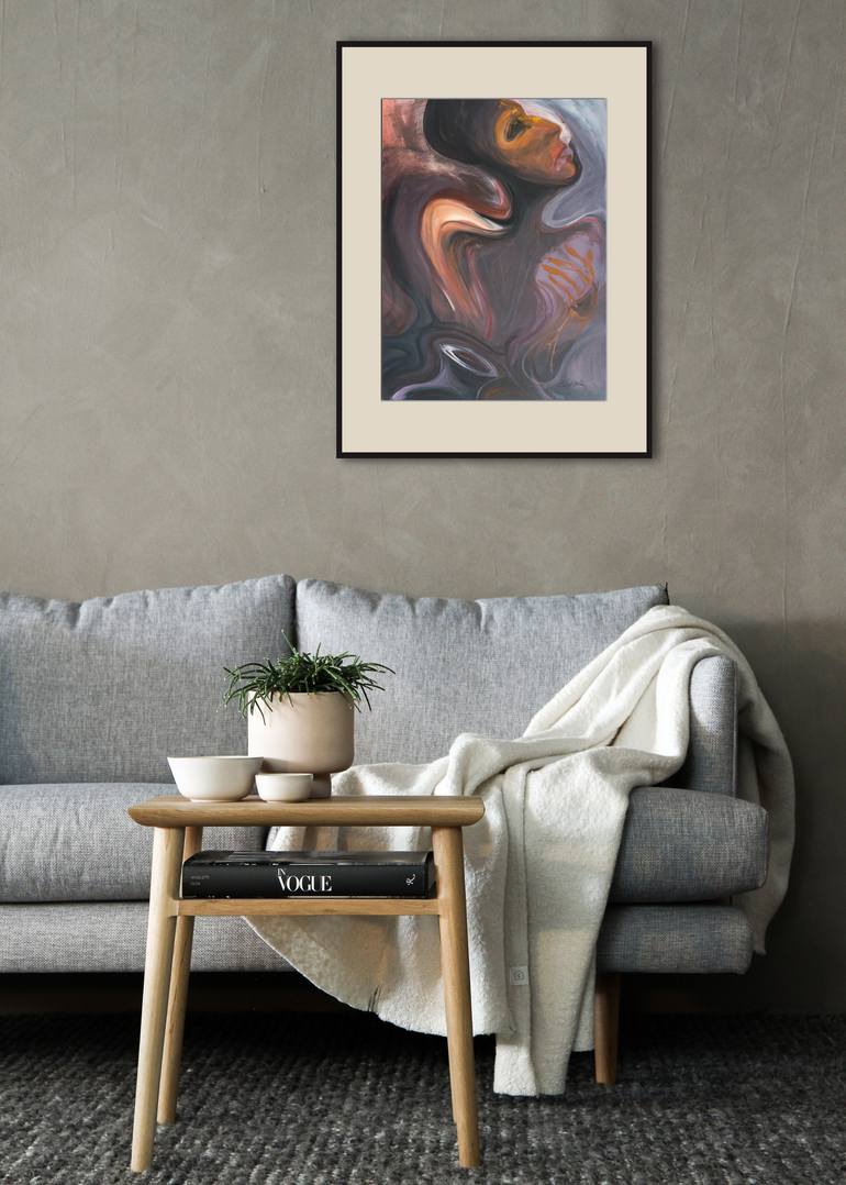 Original Expressionism People Painting by Ciprian-Florin Stancu