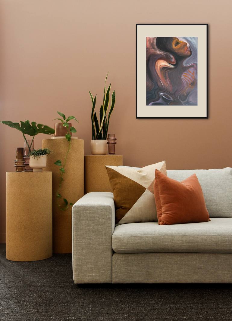 Original Expressionism People Painting by Ciprian-Florin Stancu