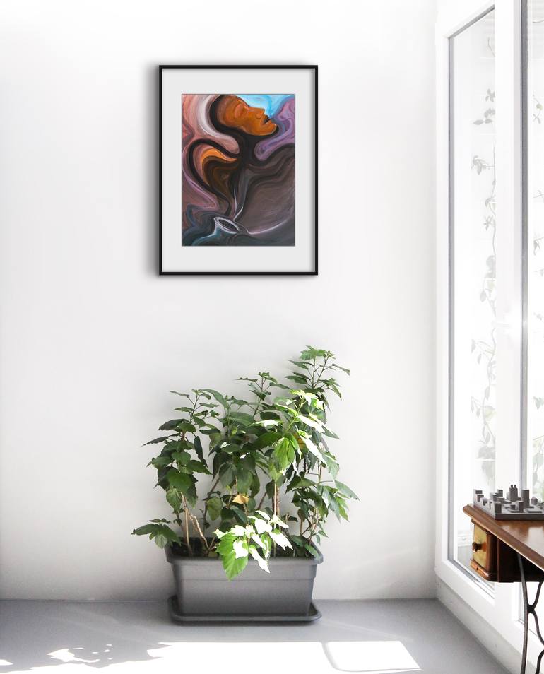 Original Expressionism People Painting by Ciprian-Florin Stancu