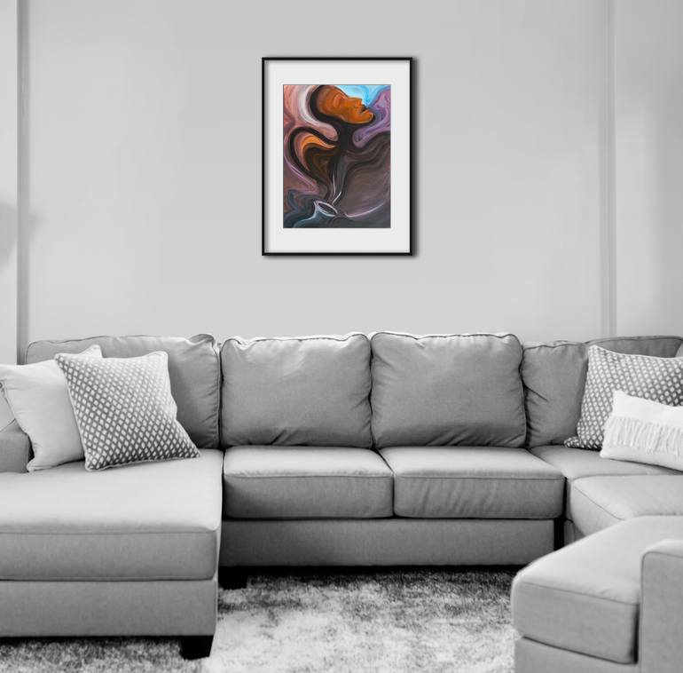 Original Expressionism People Painting by Ciprian-Florin Stancu