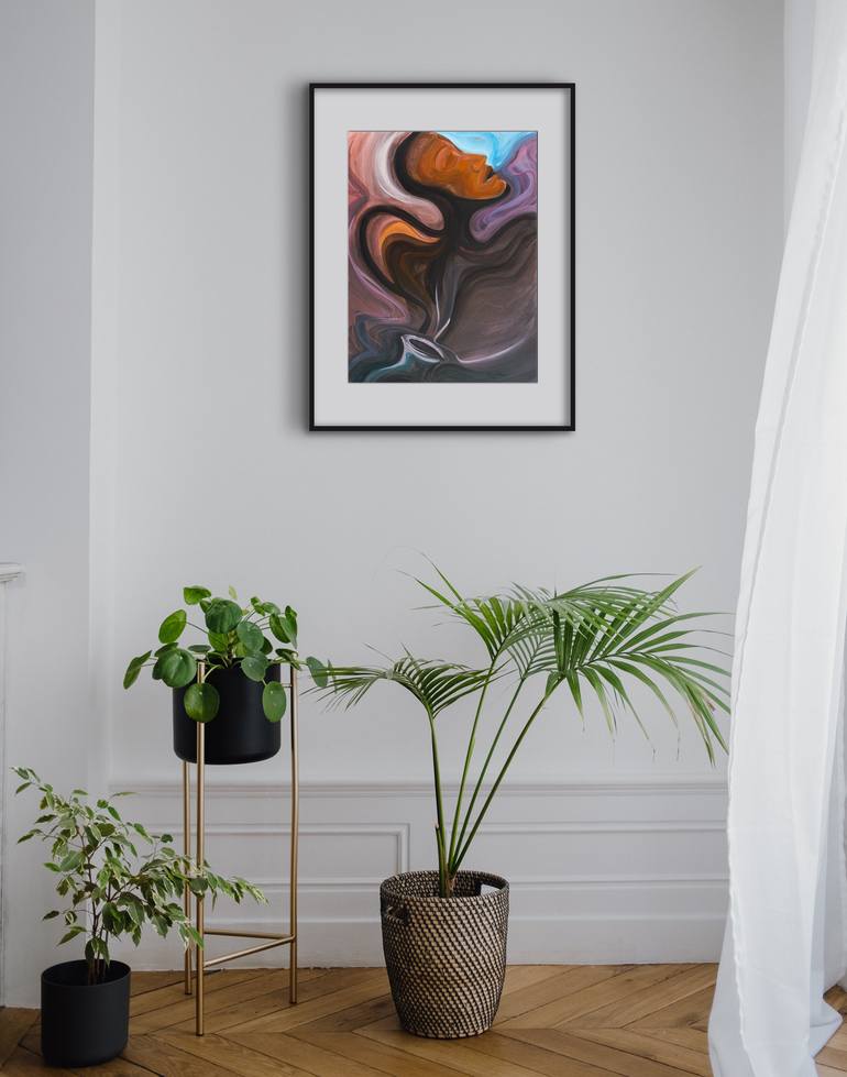 Original Expressionism People Painting by Ciprian-Florin Stancu