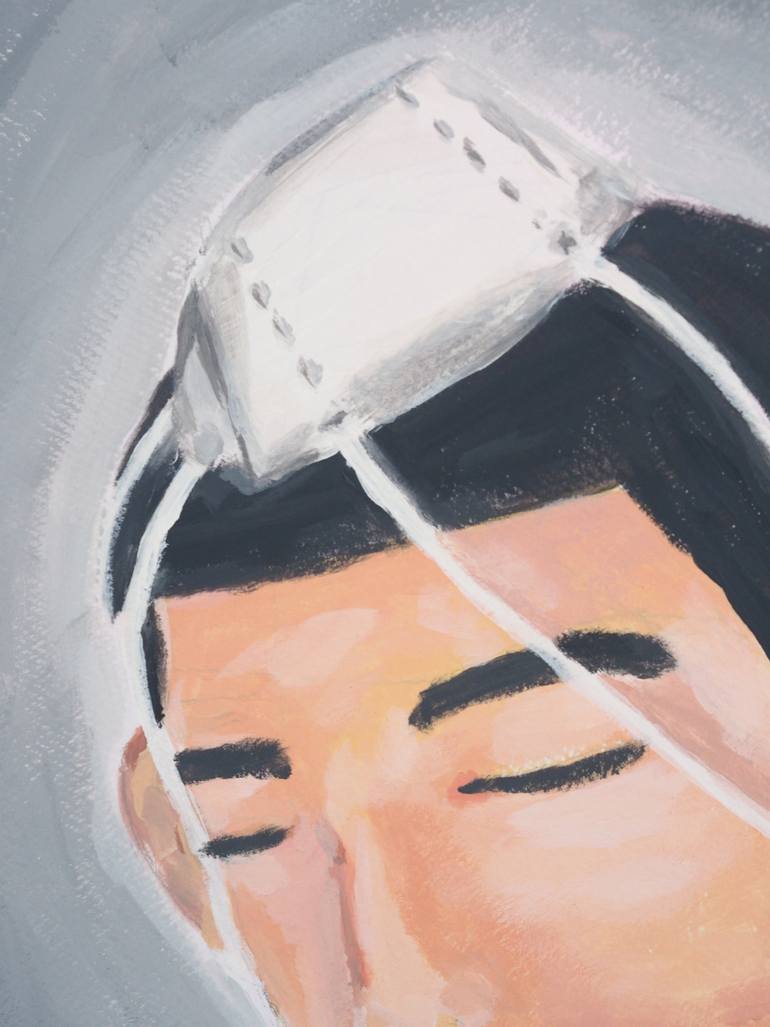Original Conceptual People Painting by Brishen Woo