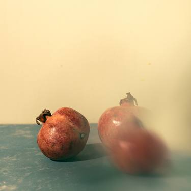 Still life with three ripe pomegranates - Limited Edition of 5 thumb
