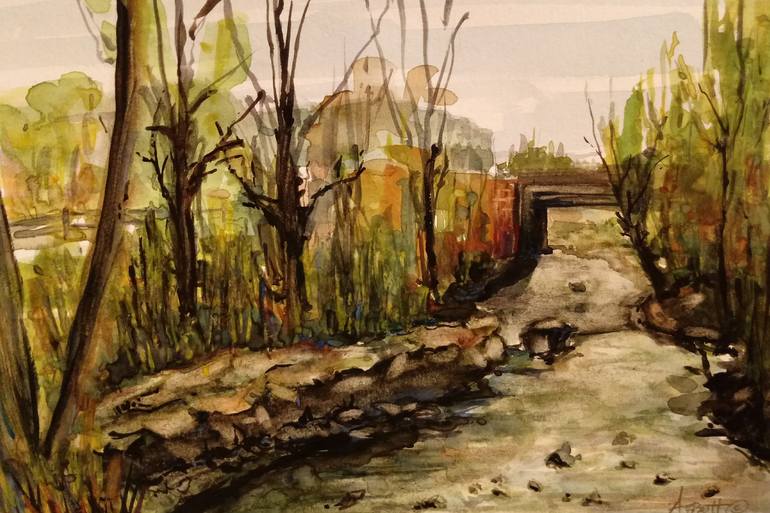 Bridge Painting by Philip Abbott | Saatchi Art