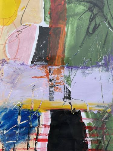 Original Abstract Expressionism Abstract Paintings by Emma van der Woude