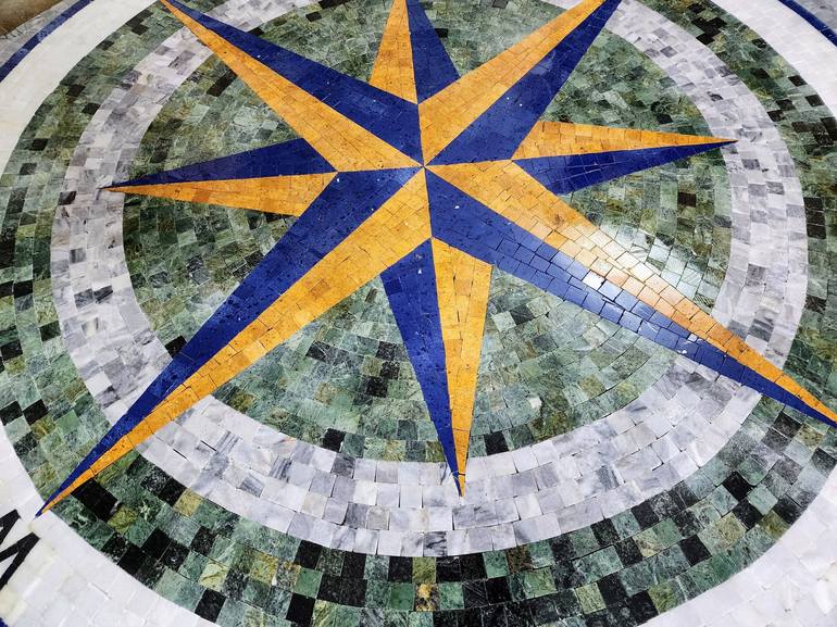 Original Modern Geometric Installation by Royale Mosaics