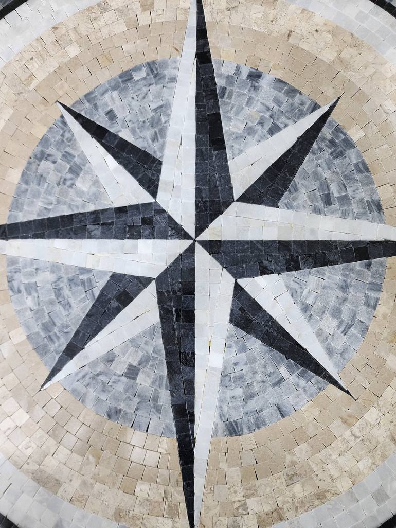 Original mosaic Geometric Mixed Media by Royale Mosaics