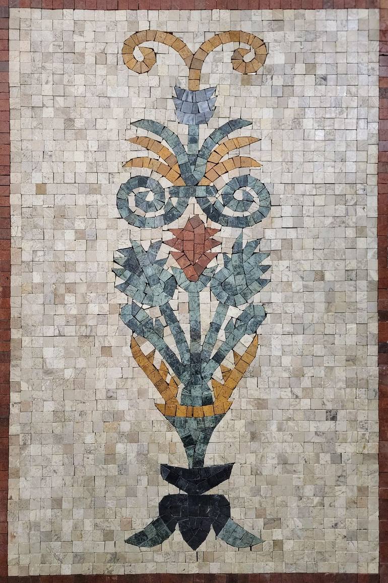 Original Contemporary Floral Installation by Royale Mosaics