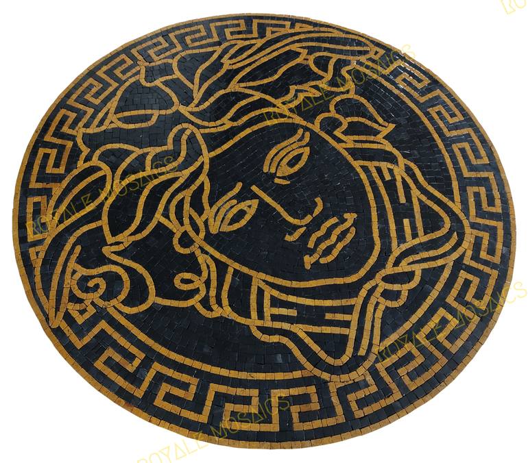 Original Figurative Classical Mythology Mixed Media by Royale Mosaics