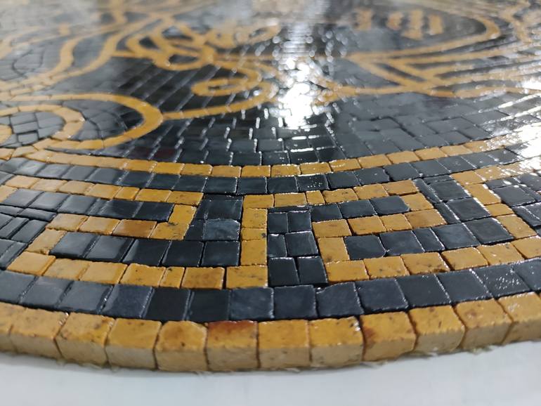 Original Figurative Classical Mythology Mixed Media by Royale Mosaics