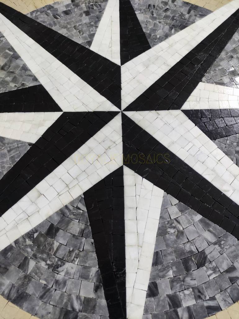 Original Art Deco Geometric Installation by Royale Mosaics