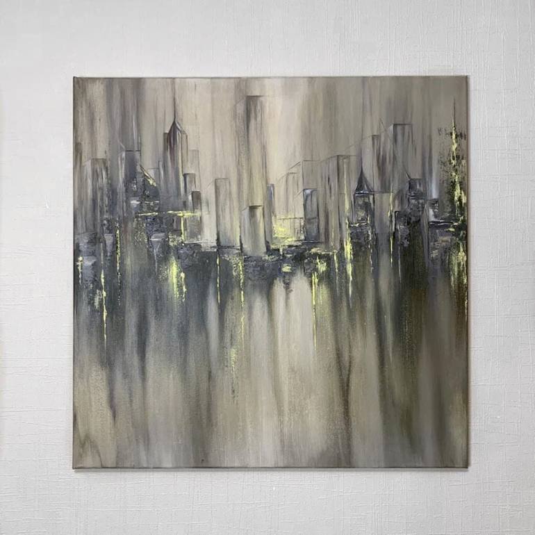 Original Modern Cities Painting by Yana Dengina