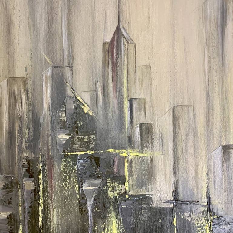 Original Modern Cities Painting by Yana Dengina