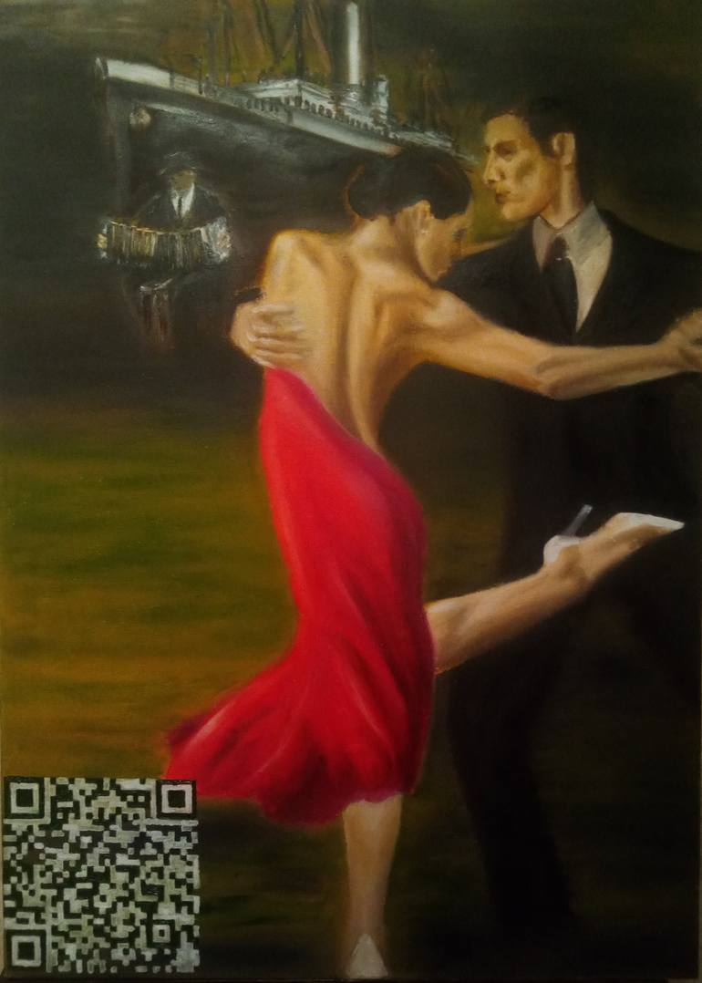 Original Conceptual Music Painting by Evgeniy Roslavcev