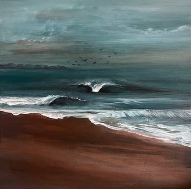 Original Abstract Seascape Paintings by Sofia Kuznevych