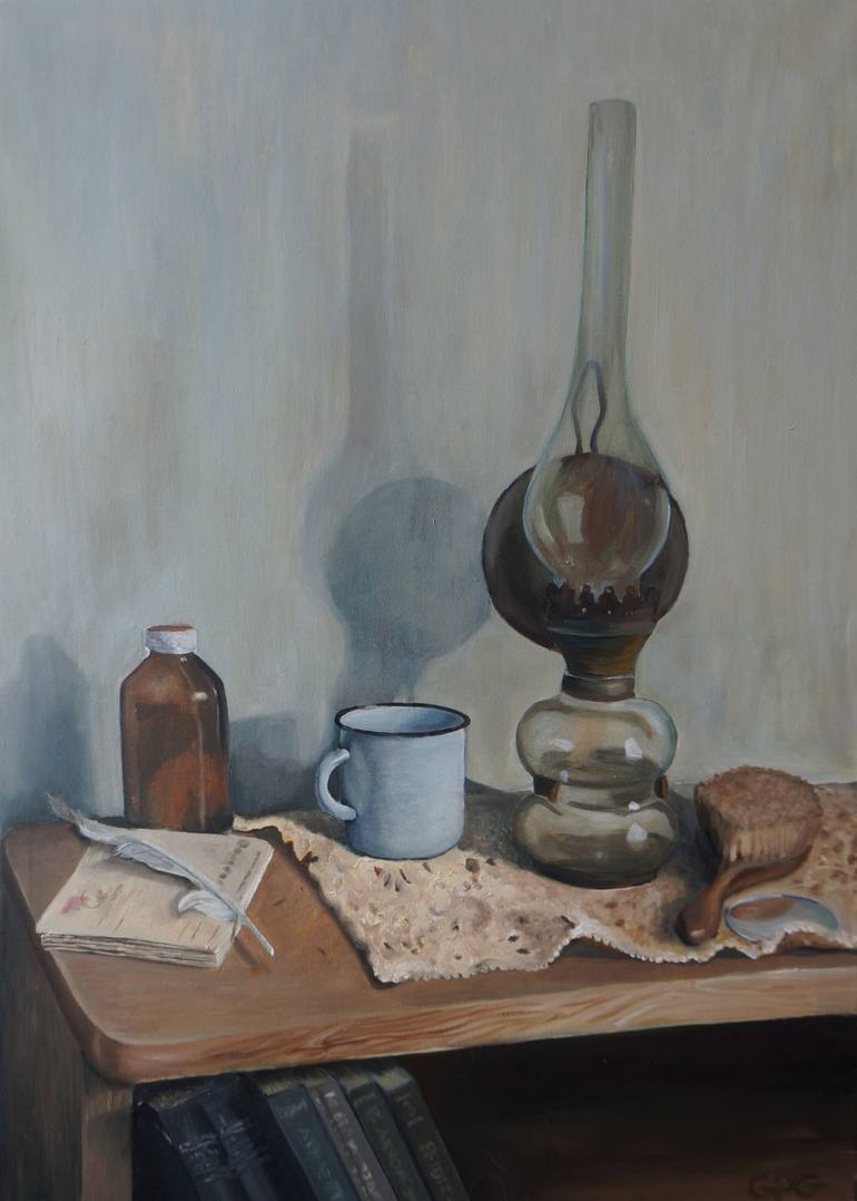 Original Realism Still Life Paintings by Giedre Pipinyte-Grunskiene