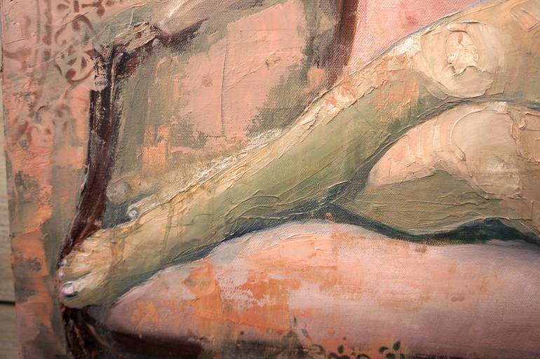 Original Realism Nude Painting by Giedre Pipinyte-Grunskiene