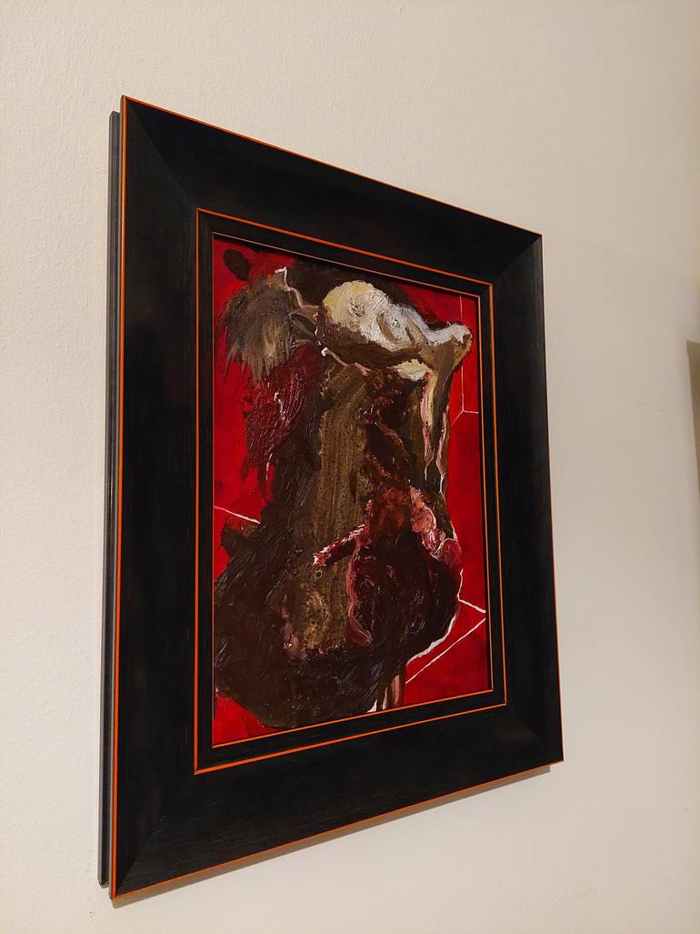 Original Abstract Mortality Painting by Vasilis Angelopoulos