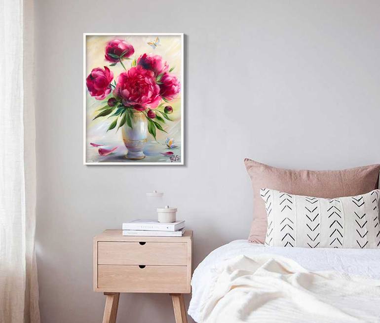 Original Realism Floral Painting by Ola Bogdanova