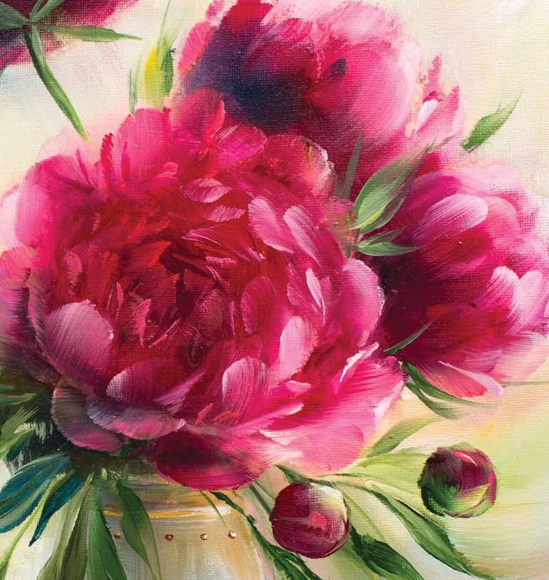 Original Realism Floral Painting by Ola Bogdanova