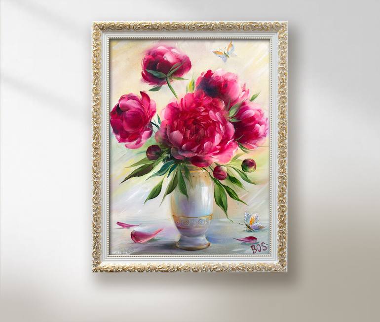 Original Realism Floral Painting by Ola Bogdanova