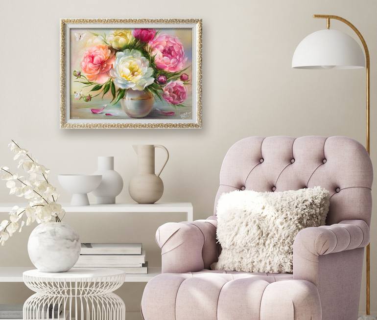 Original Realism Floral Painting by Ola Bogdanova