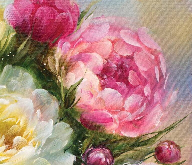 Original Realism Floral Painting by Ola Bogdanova