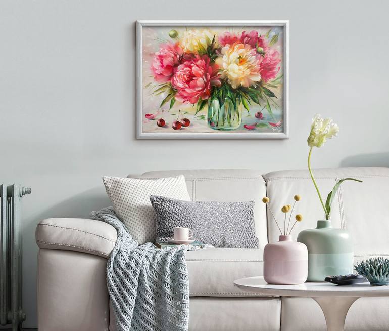 Original Realism Floral Painting by Ola Bogdanova