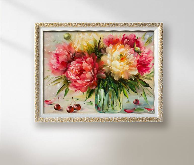 Original Realism Floral Painting by Ola Bogdanova