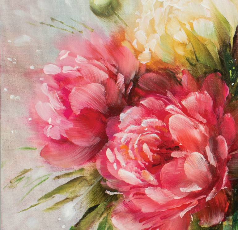 Original Realism Floral Painting by Ola Bogdanova