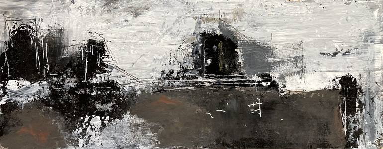 Original Abstract Expressionism Abstract Painting by Lena Solomenchuk