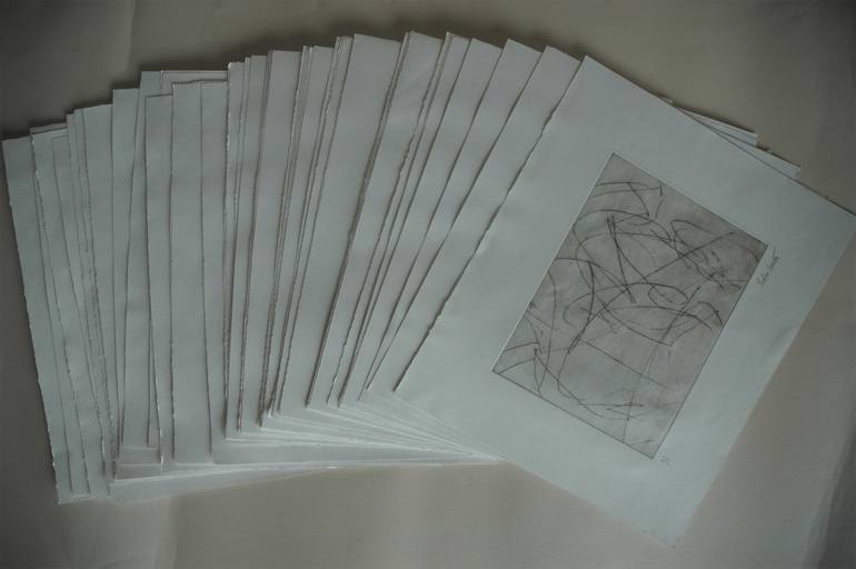 Original Abstract Fantasy Printmaking by Pedro Girao